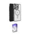 ieg™ iPhone 16 Pro Max Kılıf Zirve Doku Prime - Siyah Bilvis 5in1 3D Magic Cam Ekran Koruyucu
