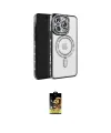 ieg™ iPhone 16 Pro Max Kılıf Zirve Doku Prime - Siyah Buffer Cam Ekran Koruyucu