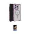 ieg™ iPhone 16 Pro Max Kılıf Zirve Doku Prime - Siyah Buffer Hayalet Cam Ekran Koruyucu