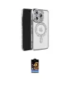 ieg™ iPhone 16 Pro Max Kılıf Zirve Doku Prime - Siyah Buffer Hayalet Cam Ekran Koruyucu