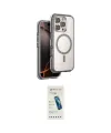 ieg™ iPhone 16 Pro Max Kılıf Zirve Klasik Prime - Şeffaf Pasifik Cam Ekran Koruyucu