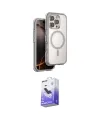 ieg™ iPhone 16 Pro Max Kılıf Zirve Klasik Prime - Siyah Bilvis 5in1 5D Magic Hayalet Cam Ekran Koruyucu