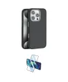 ieg™ iPhone 16 Pro Max Kılıf Zirve Modern Prime - Siyah 3D Antistatik Cam Ekran Koruyucu