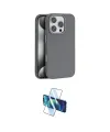 ieg™ iPhone 16 Pro Max Kılıf Zirve Modern Prime - Siyah 3D Antistatik Cam Ekran Koruyucu