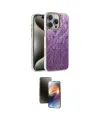 ieg™ iPhone 16 Pro Max Kılıf Zirve Modern Prime - Siyah 3D Antistatik Mat Seramik Nano Ekran Koruyucu