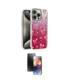 ieg™ iPhone 16 Pro Max Kılıf Zirve Modern Prime - Siyah 3D Antistatik Mat Seramik Nano Ekran Koruyucu