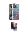 ieg™ iPhone 16 Pro Max Kılıf Zirve Modern Prime - Siyah 3D Antistatik Mat Seramik Nano Ekran Koruyucu