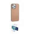 ieg™ iPhone 16 Pro Max Kılıf Zirve Modern Prime - Siyah 3D Antistatik Seramik Nano Ekran Koruyucu