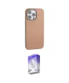 ieg™ iPhone 16 Pro Max Kılıf Zirve Modern Prime - Siyah Bilvis 5in1 3D Magic Cam Ekran Koruyucu