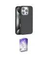 ieg™ iPhone 16 Pro Max Kılıf Zirve Modern Prime - Siyah Bilvis 5in1 3D Magic Cam Ekran Koruyucu