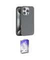 ieg™ iPhone 16 Pro Max Kılıf Zirve Modern Prime - Siyah Bilvis 5in1 3D Magic Cam Ekran Koruyucu