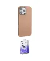 ieg™ iPhone 16 Pro Max Kılıf Zirve Modern Prime - Siyah Bilvis 5in1 5D Magic Hayalet Cam Ekran Koruyucu