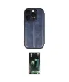 ieg™ iPhone 16 Pro Max Kılıf Zirve Yansıma Serisi - Siyah 360 Mat Full Body Arka Koruyucu