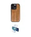 ieg™ iPhone 16 Pro Max Kılıf Zirve Yansıma Serisi - Siyah 3D Antistatik Seramik Nano Ekran Koruyucu