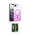 ieg™ iPhone 16E Kılıf Ahenk Doku Özel Seri - Şeffaf 360 Full Body Arka Koruyucu