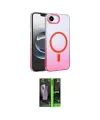 ieg™ iPhone 16E Kılıf Ahenk Doku Özel Seri - Şeffaf 360 Full Body Arka Koruyucu