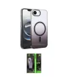 ieg™ iPhone 16E Kılıf Ahenk Doku Özel Seri - Şeffaf 360 Full Body Arka Koruyucu