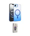 ieg™ iPhone 16E Kılıf Ahenk Doku Özel Seri - Siyah Bilvis 3D Cam Ekran Koruyucu