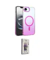 ieg™ iPhone 16E Kılıf Ahenk Doku Özel Seri - Siyah Bilvis 3D Cam Ekran Koruyucu