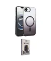 ieg™ iPhone 16E Kılıf Ahenk Doku Özel Seri - Siyah Bilvis Hayalet Cam Ekran Koruyucu