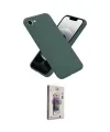 ieg™ iPhone 16E Kılıf Ahenk Serisi - Siyah Bilvis 3D Cam Ekran Koruyucu