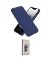 ieg™ iPhone 16E Kılıf Ahenk Serisi - Siyah Bilvis 3D Cam Ekran Koruyucu