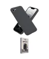 ieg™ iPhone 16E Kılıf Ahenk Serisi - Siyah Bilvis Hayalet Cam Ekran Koruyucu