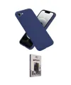 ieg™ iPhone 16E Kılıf Ahenk Serisi - Siyah Bilvis Hayalet Cam Ekran Koruyucu