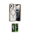 ieg™ iPhone 16E Kılıf Akış Form - Şeffaf 360 Full Body Arka Koruyucu