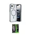 ieg™ iPhone 16E Kılıf Akış Form - Şeffaf 360 Full Body Arka Koruyucu