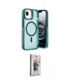 ieg™ iPhone 16E Kılıf Akış Form - Siyah Bilvis 3D Cam Ekran Koruyucu