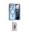 ieg™ iPhone 16E Kılıf Akış Form - Siyah Bilvis 3D Cam Ekran Koruyucu