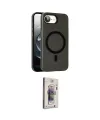 ieg™ iPhone 16E Kılıf Çekirdek Modern Prime - Siyah Bilvis 3D Cam Ekran Koruyucu