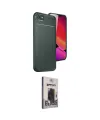 ieg™ iPhone 16E Kılıf Eksen Form Prime - Siyah Bilvis Hayalet Cam Ekran Koruyucu