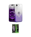 ieg™ iPhone 16E Kılıf Eksen Minimal Özel Seri - Şeffaf 360 Full Body Arka Koruyucu