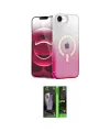 ieg™ iPhone 16E Kılıf Eksen Minimal Özel Seri - Şeffaf 360 Full Body Arka Koruyucu