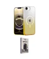 ieg™ iPhone 16E Kılıf Eksen Minimal Özel Seri - Siyah Bilvis Hayalet Cam Ekran Koruyucu