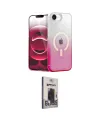 ieg™ iPhone 16E Kılıf Eksen Minimal Özel Seri - Siyah Bilvis Hayalet Cam Ekran Koruyucu