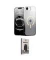 ieg™ iPhone 16E Kılıf Eksen Minimal Özel Seri - Siyah Bilvis Hayalet Cam Ekran Koruyucu