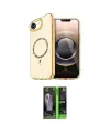 ieg™ iPhone 16E Kılıf Kıvılcım Form Prime - Şeffaf 360 Full Body Arka Koruyucu