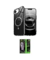 ieg™ iPhone 16E Kılıf Kıvılcım Form Prime - Şeffaf 360 Full Body Arka Koruyucu