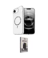 ieg™ iPhone 16E Kılıf Kıvılcım Form Prime - Siyah Bilvis Hayalet Cam Ekran Koruyucu