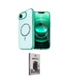 ieg™ iPhone 16E Kılıf Kıvılcım Form Prime - Siyah Bilvis Hayalet Cam Ekran Koruyucu