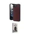 ieg™ iPhone 16E Kılıf Kıvılcım Işık Serisi - Siyah Bilvis Hayalet Cam Ekran Koruyucu