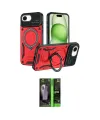 ieg™ iPhone 16E Kılıf Kıvılcım Modern Serisi - Şeffaf 360 Full Body Arka Koruyucu