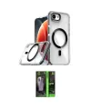 ieg™ iPhone 16E Kılıf Kozmos Doku Koleksiyonu - Şeffaf 360 Full Body Arka Koruyucu