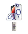 ieg™ iPhone 16E Kılıf Kozmos Doku Koleksiyonu - Siyah Bilvis 3D Cam Ekran Koruyucu