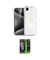 ieg™ iPhone 16E Kılıf Nova Asil Prime - Şeffaf 360 Full Body Arka Koruyucu