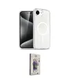 ieg™ iPhone 16E Kılıf Nova Asil Prime - Siyah Bilvis 3D Cam Ekran Koruyucu