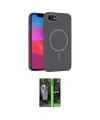 ieg™ iPhone 16E Kılıf Siluet Doku Özel Seri - Şeffaf 360 Full Body Arka Koruyucu